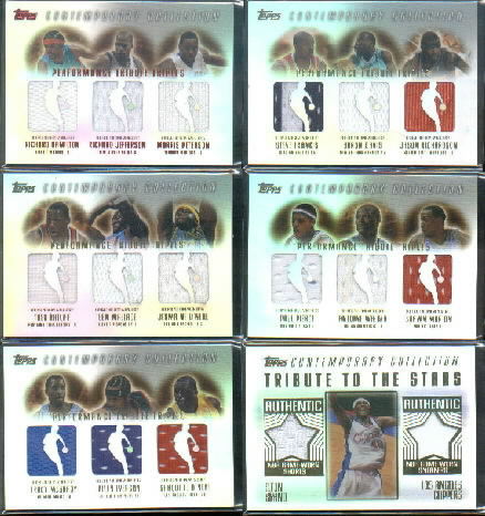 2003-04 Topps Contemporary Collection Performance Tribute Triples Red #HJP Richard Hamilton/Richard Jefferson/Morris Peterson