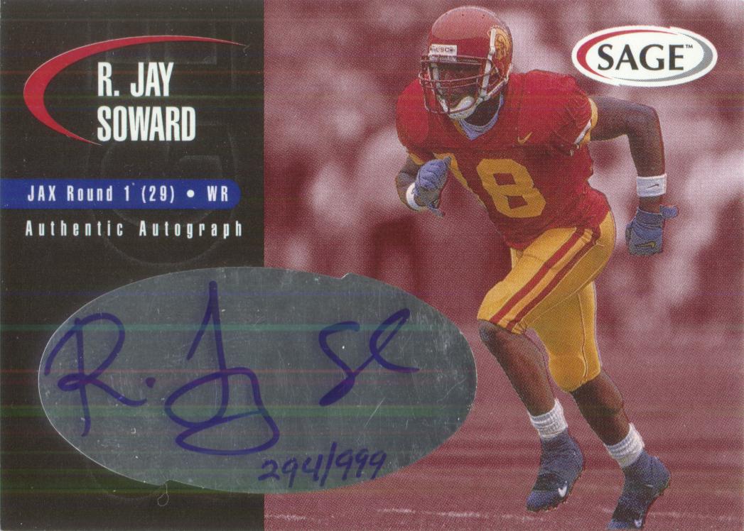 2000 SAGE Autographs Red #A43 R.Jay Soward/999