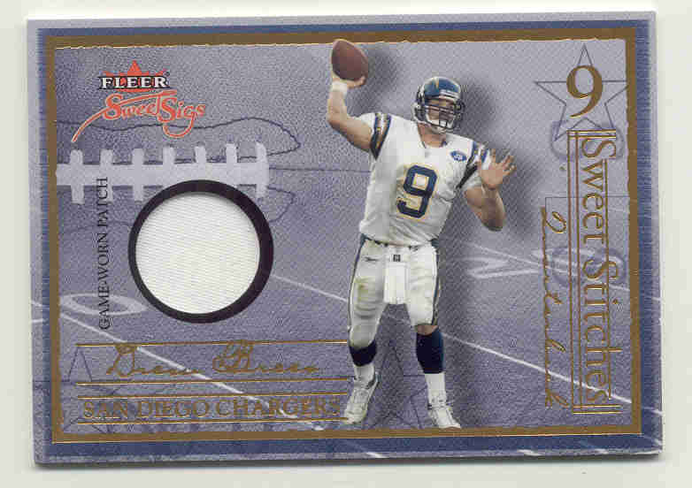 2004 Fleer Sweet Sigs Sweet Stitches Jersey Patches Gold #DB2 Drew Brees