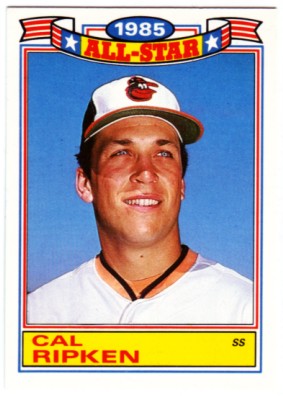 1986 Topps Glossy All-Stars #5 Cal Ripken