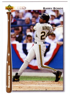 1992 Upper Deck Home Run Heroes #HR21 Barry Bonds