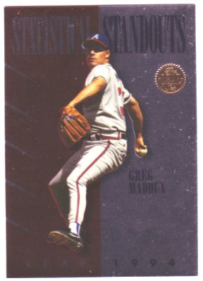 1994 Leaf Statistical Standouts #5 Greg Maddux