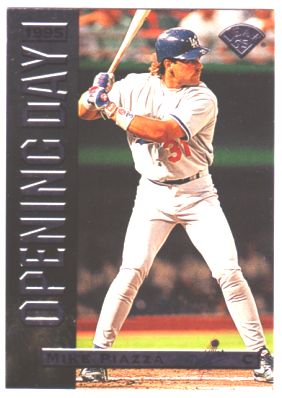 1995 Leaf Opening Day #5 Mike Piazza