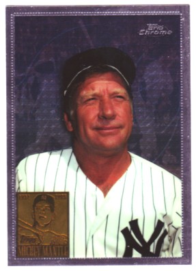 1996 Topps Chrome #7 Mickey Mantle COMM
