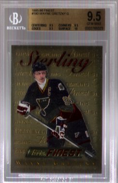 Wayne Gretzky Gold 1995-96 Finest BGS Grade 9.5 Gem Mint