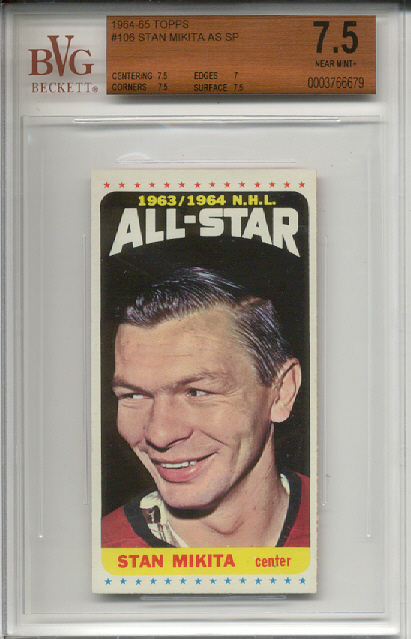 1964-65 Topps #106 Stan Mikita AS SP