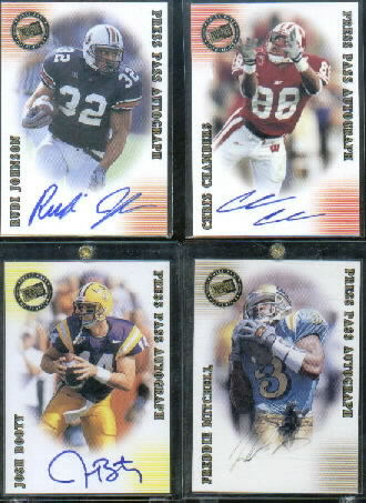 2001 Press Pass SE Autographs Bronze #22 Rudi Johnson