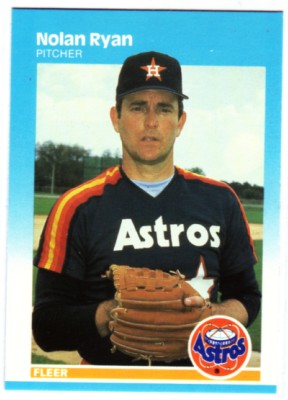 1987 Fleer Glossy #67 Nolan Ryan