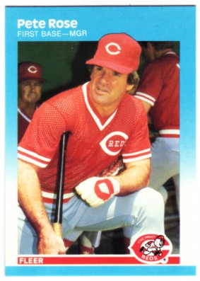 1987 Fleer Glossy #213 Pete Rose