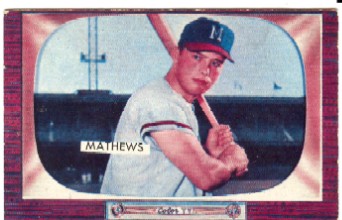 1955 Bowman #103 Eddie Mathews