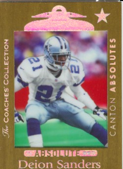 1999 Absolute SSD Coaches Collection Gold #115 Deion Sanders CA