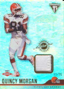 2001 Titanium #167 Quincy Morgan JSY RC