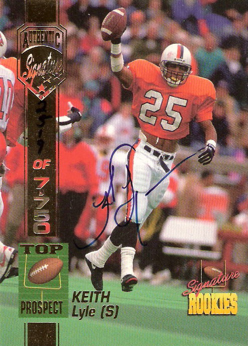 1994 Signature Rookies Autographs #32 Keith Lyle