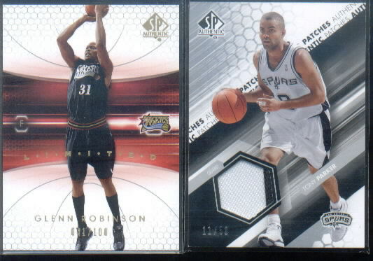2004-05 SP Authentic Fabrics Patches #TP Tony Parker