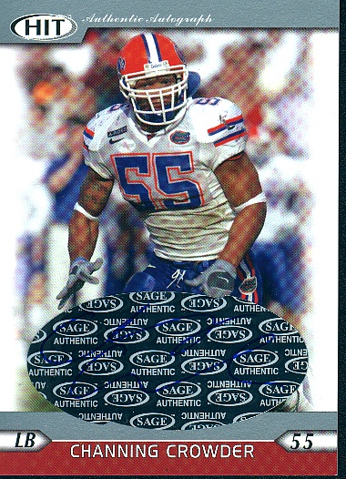 2005 SAGE HIT Autographs Silver #39 Channing Crowder