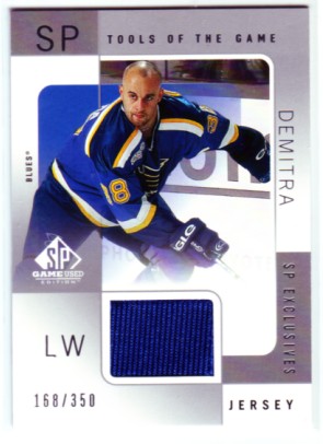 2000-01 SP Game Used Tools of the Game Exclusives #PD Pavol Demitra