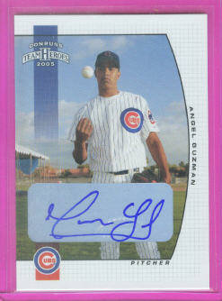 2005 Donruss Team Heroes Autographs #66 Angel Guzman