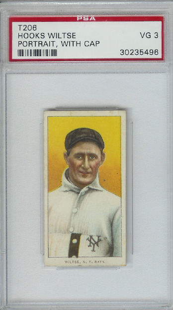 1909-11 T206 #520 Hooks Wiltse Portrait No Cap