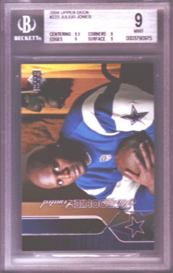 2004 Upper Deck #223 Julius Jones RC ROOKIE BGS-9.0 MINT Dallas Cowboys