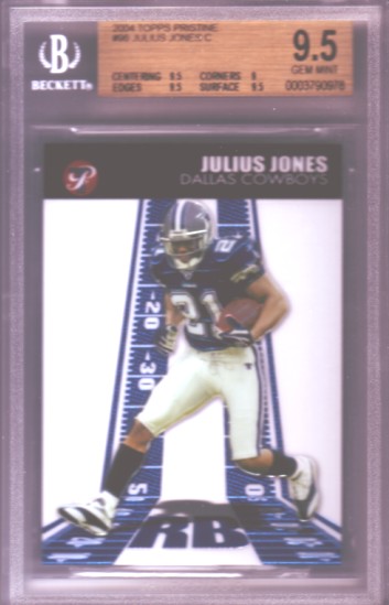 2004 Topps Pristine #96 Julius Jones C RC ROOKIE BGS-9.5 GEM MINT Dallas Cowboys