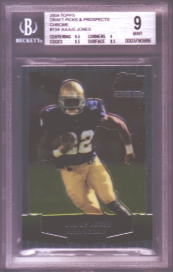 2004 Topps Draft Picks and Prospects Chrome #134 Julius Jones RC ROOKIE BGS-9.0 MINT Cowboys BGS