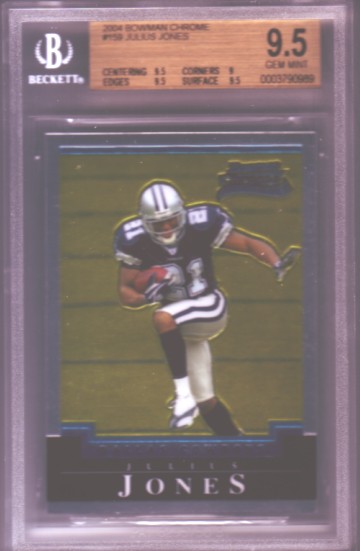 2004 Bowman Chrome #159 Julius Jones RC ROOKIE BGS-9.5 GEM MINT Dallas Cowboys BGS