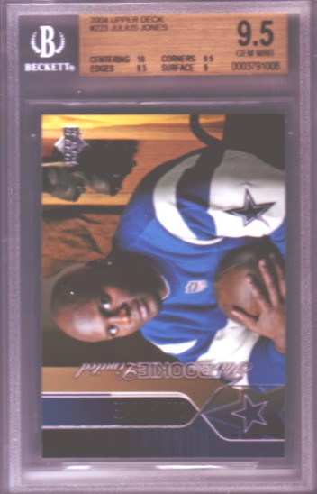 2004 Upper Deck #223 Julius Jones RC ROOKIE BGS-9.5 GEM MINT Dallas Cowboys BGS
