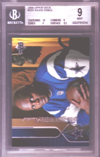 2004 Upper Deck #223 Julius Jones RC ROOKIE BGS-9.0 MINT Dallas Cowboys