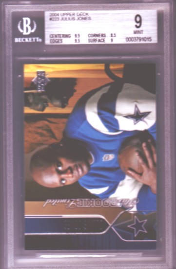 2004 Upper Deck #223 Julius Jones RC ROOKIE BGS-9.0 MINT Dallas Cowboys