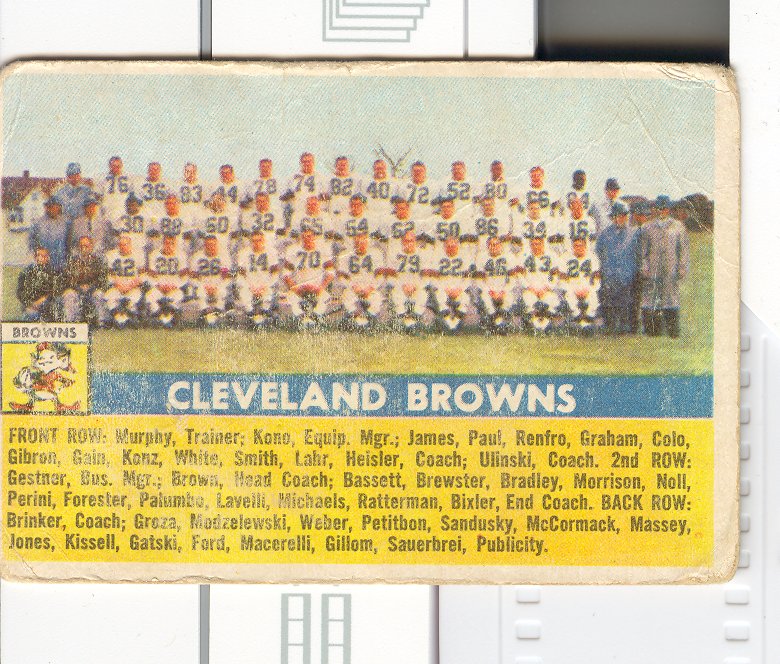 1956 Topps #45 Cleveland Browns
