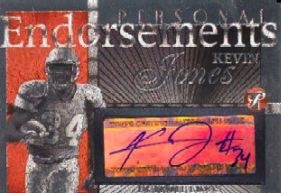 2004 Topps Pristine Personal Endorsement Autographs #PEKJ Kevin Jones G