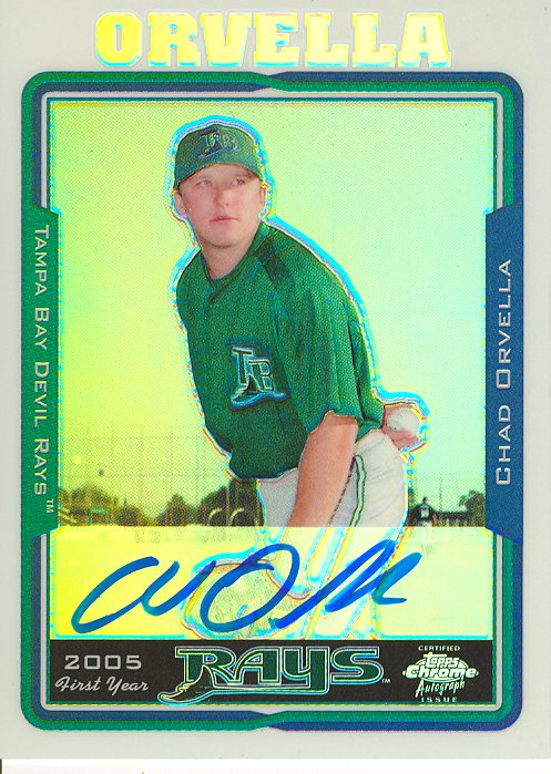 2005 Topps Chrome Refractors #237 Chad Orvella FY AU