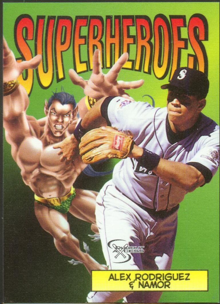 1998 SkyBox Dugout Axcess SuperHeroes #SH8 Alex Rodriguez