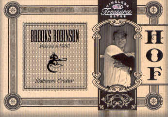 2005 Timeless Treasures HOF Silver #5 Brooks Robinson