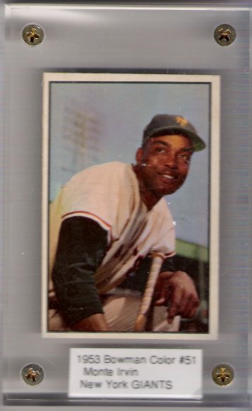 1953 Bowman Color #51 Monte Irvin