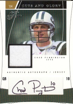 2004 Flair Cuts and Glory Silver #CHAD Chad Pennington
