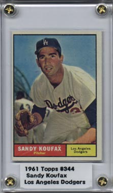 1961 Topps #344 Sandy Koufax NRMT Super Nice! (J)