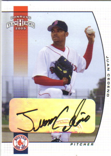 2005 Donruss Team Heroes Autographs #350 Juan Cedeno