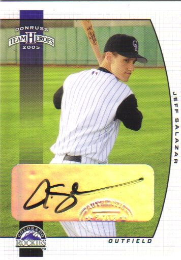 2005 Donruss Team Heroes Autographs #366 Jeff Salazar
