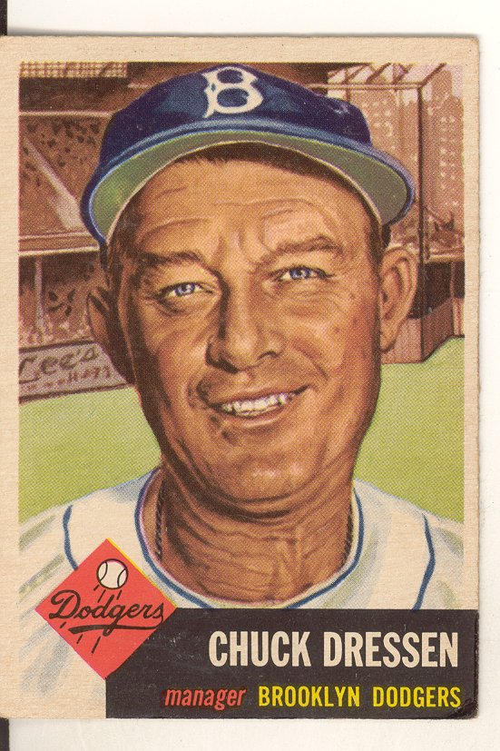 1953 Topps #50 Chuck Dressen DP
