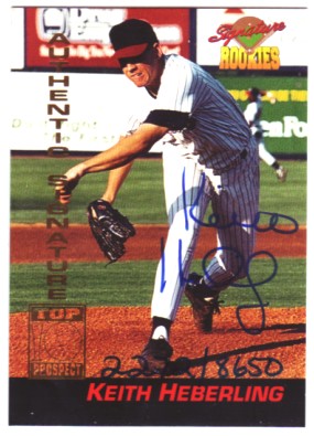 1994 Signature Rookies Signatures #7 Keith Herling