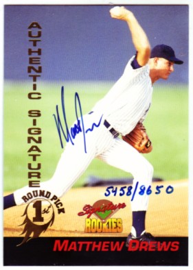 1994 Signature Rookies Signatures #29 Matt Drews