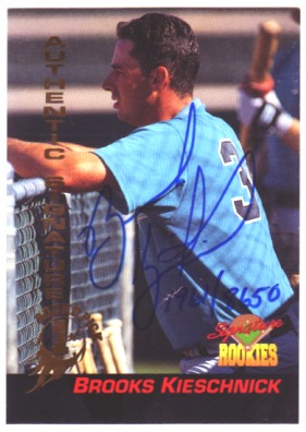 1994 Signature Rookies Signatures #32 Brooks Kieschnick