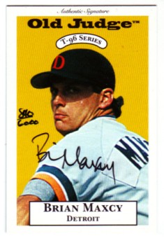 1996 Signature Rookies Old Judge Signatures #19 Brian Maxcy