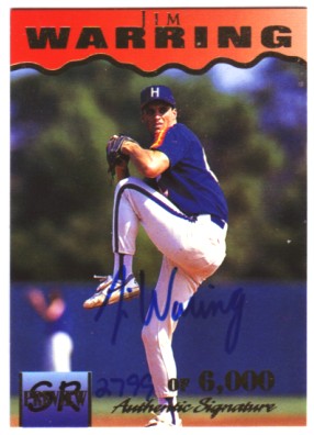 1995 Signature Rookies Previews Signatures #36 Jim Waring