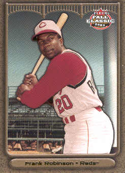 2003 Fleer Fall Classics Championship Gold #56B Frank Robinson Reds