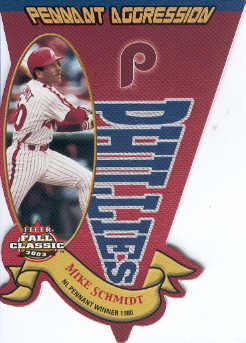 2003 Fleer Fall Classics Pennant Aggression #19 Mike Schmidt/1980