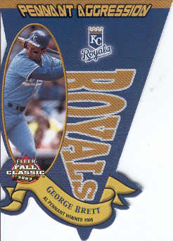 2003 Fleer Fall Classics Pennant Aggression #20 George Brett/1985