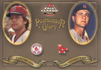2003 Fleer Fall Classics Postseason Glory #1 C.Fisk/C.Yastrzemski