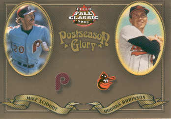 2003 Fleer Fall Classics Postseason Glory #19 M.Schmidt/B.Robinson